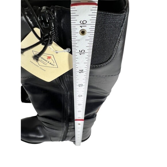 St. John's Bay: Women's Douglas Riding Black Tall Zip Boots Size 6.5 US MED - Picture 10 of 10